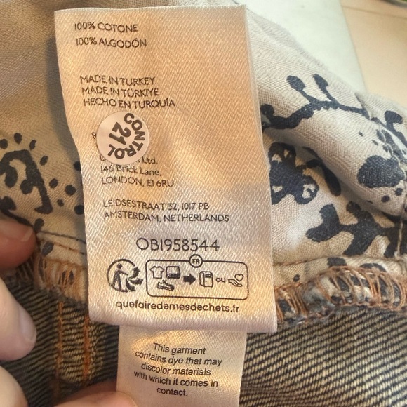 We The Free Ripple Wide Leg Crop Jeans Size 24 - Picture 9 of 10